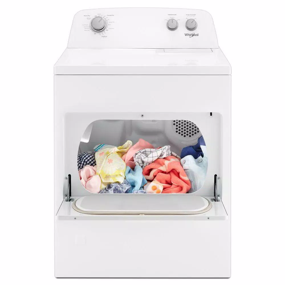 Whirlpool 7.0 cu. ft. 120-Volt White Gas Dryer with AutoDry Drying System - Front Load